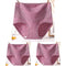 3pcs Cotton Women Panties Lady Plus Size Underwear Lace High Waist Briefs Breathable Solid Color Female Lingerie