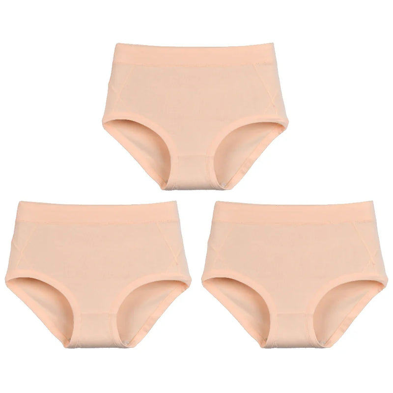 3Pcs Women's Cotton High Waist Panties Underwear Female Large Intimate Lingerie Briefs Woman Underpants Panty Panti New 2025