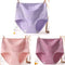 3pcs Cotton Women Panties Lady Plus Size Underwear Lace High Waist Briefs Breathable Solid Color Female Lingerie