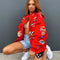 Oversized Printed Jacket Female Gothic Racing Suit hip-hop Street Style Jacket Y2K Oversized Baseball Uniform Jacket Bomber Top