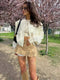 Women Fashion With Pockets Bomber Jacket Coats Vintage Long Sleeve Front Button Casual Female Outerwear Chic Tops