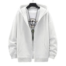 2023 US Size Zip Up Hoodies Autumn Hooded Sweatshirts Men's Hoodie Cardigan Solid Color Classic Jacket Men Coat Men Clothing