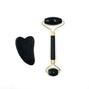 Obsidian Jade Roller Massager Gouache Scraper For Face Facial Skin Care Tools Natural Body Back Beauty Lifting Massagers Rollers