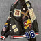 European and American Fashion Letter Embroidered Jackets Unisex Couple Contrasting Color Y2K Hip Hop Loose Leather Jackets Men