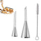 3pcs Nozzles Sets Cake Icing Tips Piping Pastry Bag Bakery Puff And Cupcake Cream Decorating Tools Professional Accessories