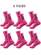 6 pairs of football socks, men's and women's mid length anti slip training socks, thickened professional sports socks