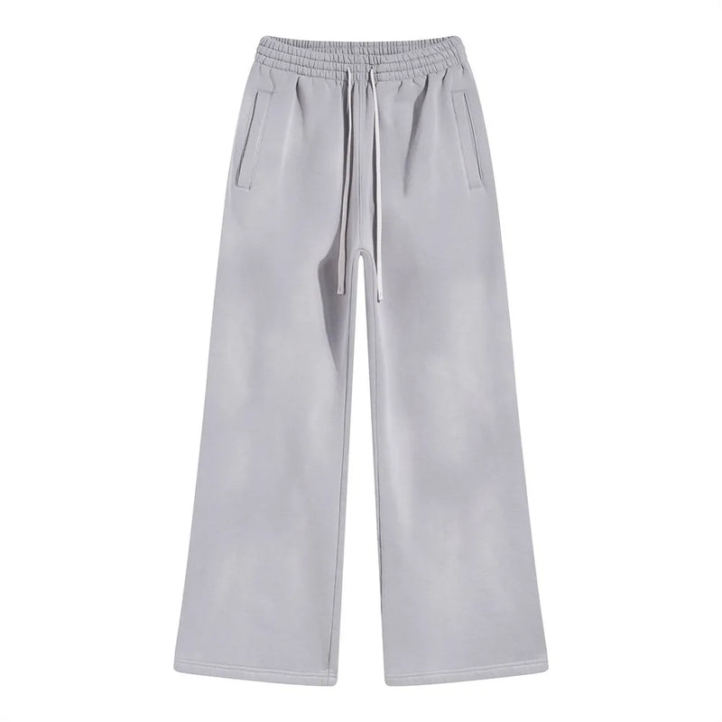 Vintage Distressed Man Pants Y2k Mens Clothing Sweatpants Oversize Streetwear Winter Loose Women Baggy Pants Men Fleece Trousers