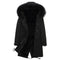 2022 Winter Trendy Men High Quality Faux Fur Liner Parka Elegant Imitation Fox Hair Hooded Long Coat Fashion Luxury Jackets