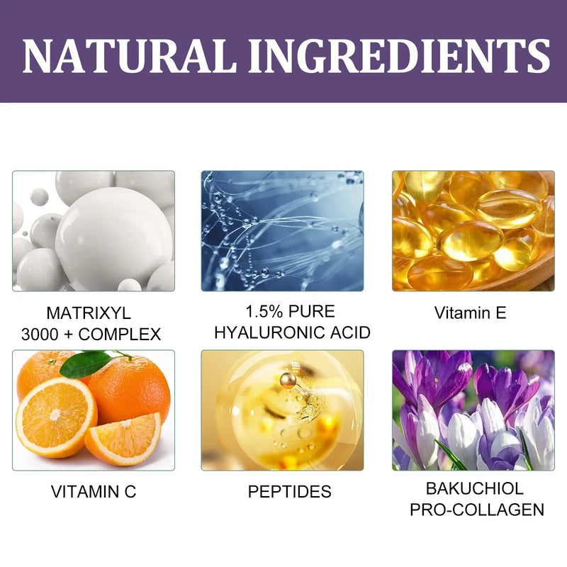 Collagen Wrinkle Remover Face Serum Lift Firming Anti Aging Fade Fine Lines Whitening Brighten Moisturizing Skin Care Cosmetics