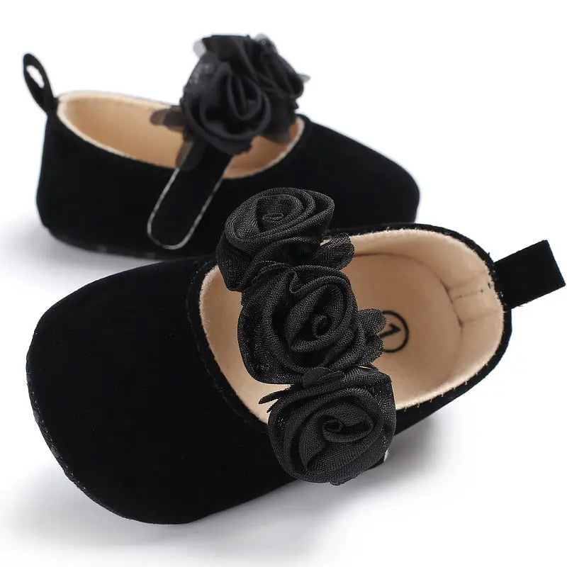Infant Newborn Soft Sweet Mary Jane Baby Shoes Kids Wedding Party Dress Footwear Children Princess First Walker Baby Girl Shoes