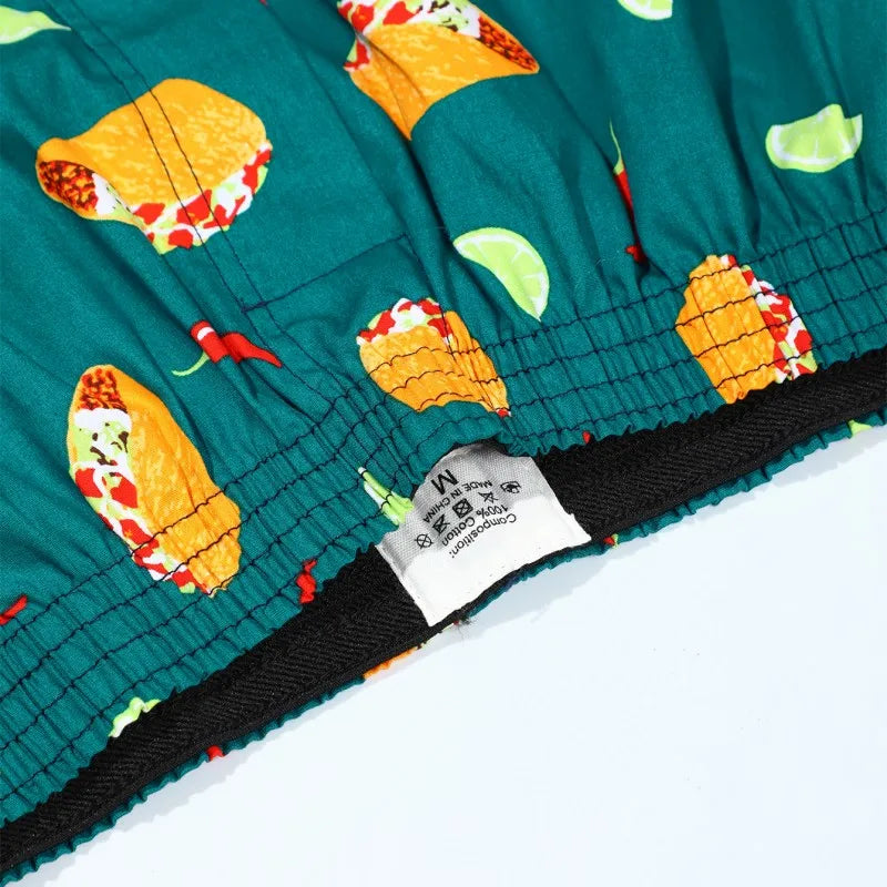 3-4Pcs Cotton Mens Boxers Shorts Loose Sleep Underpants High Quality Printed Casual Panties Comfortable Homewear Men Underwear