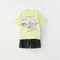 2025 Summer Kids Sets Disney Stitch Printed Tops Tee Shirts For Boys Casual Pullover Clothes Casual Two Piece Suit Child Sets