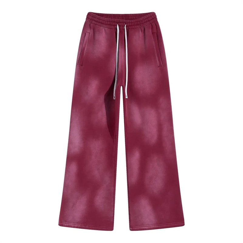 Vintage Distressed Man Pants Y2k Mens Clothing Sweatpants Oversize Streetwear Winter Loose Women Baggy Pants Men Fleece Trousers