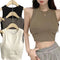 Fashion Uniform Color Tanks Camisole Clothing Sexy Waistcoat for Women Sports No Steel Ring Chest Pad Yoga Vest Nylon Underwaist