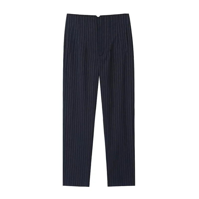 TRAF Ladies Pants Office Wear Black Pink White Pants for Women Fashion High waist Formal Pants Office outfits Pencil Trousers