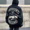 European and American Fashion Letter Embroidered Jackets Unisex Couple Contrasting Color Y2K Hip Hop Loose Leather Jackets Men