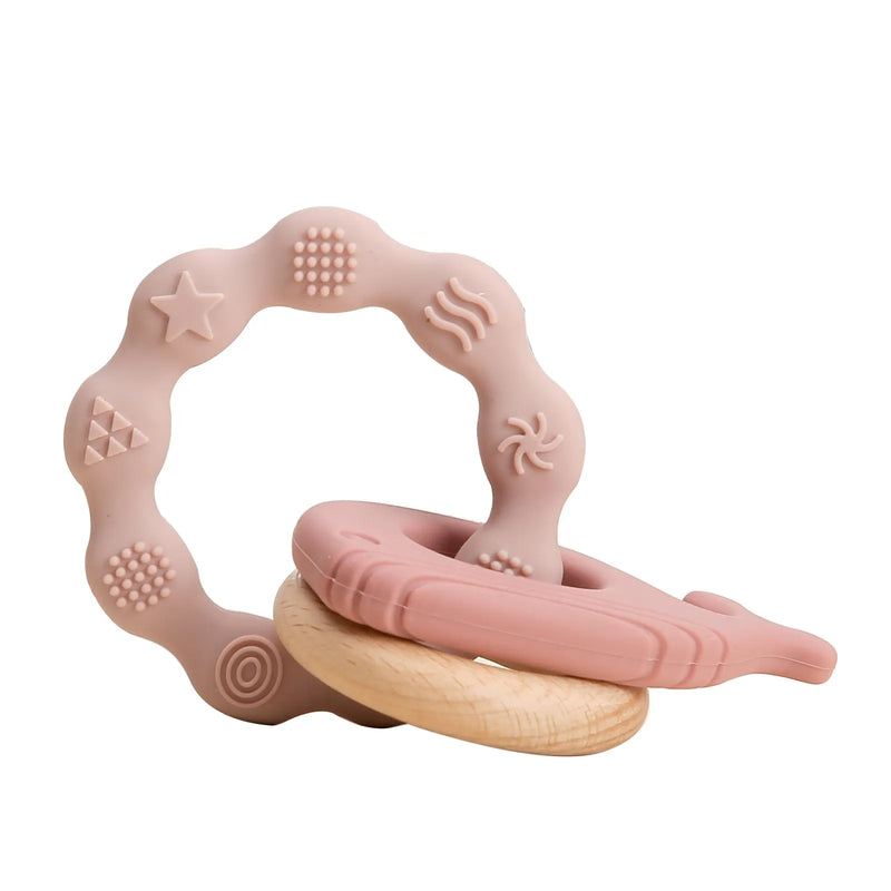1PC Wooden Baby Rattles Toy Rotating Animal Shaped Matching Blocks Toy Baby Exercise Coordination Puzzle Montessori Toy Kid Gift