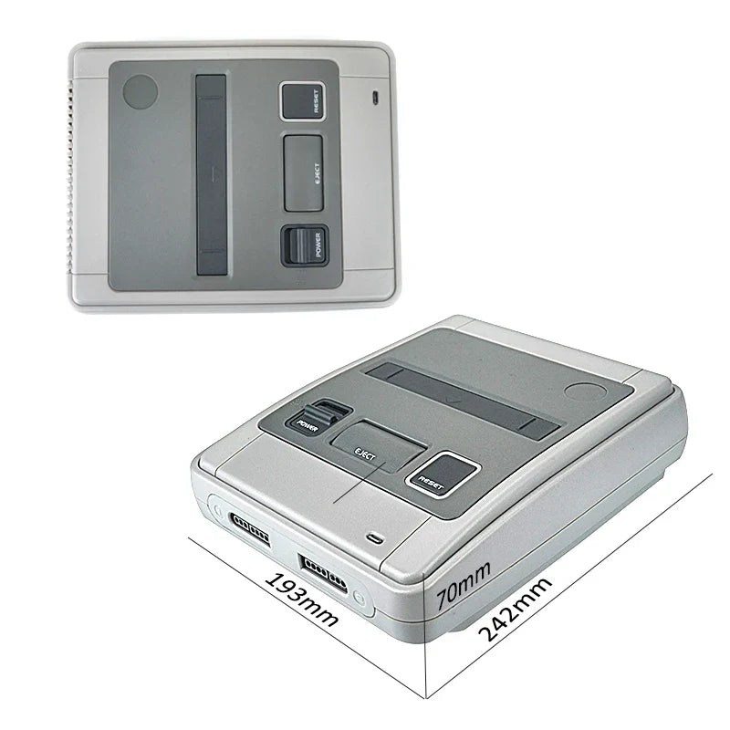SFC52HD Super Retro Hardware Game Console Play For SFC/SNES Game Cartridge Two Controllers Free 350 Games Card Original Size