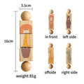 1PC Wooden Baby Rattles Toy Rotating Animal Shaped Matching Blocks Toy Baby Exercise Coordination Puzzle Montessori Toy Kid Gift
