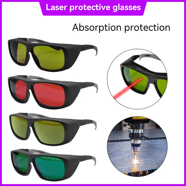 laser glasses 190-2000nm 10600nm OD6 CO2 Laser Protection goggles 1064 532 200-2000nm IPL Laser Safety Glasses  Laser protection