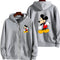2024 New Mickey Mouse Men Zip Up Hoodie Jacket Fashion Spring Autumn Black Women Sweatshirt Cartoon Anime Couple Clothes Coats