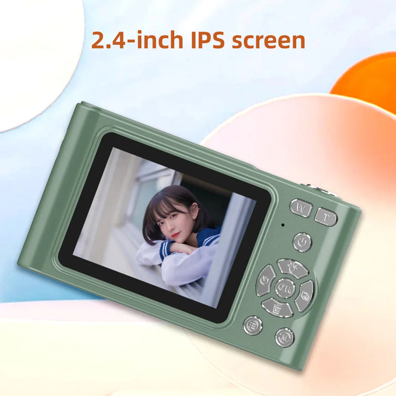 4K Digital Camera Camcorder 48MP Digital Video Camera 2.4" Screen 16X Digital Zoom Anti-shake Face Detection Beauty Effect
