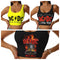 Retro Rock Fashion Trend AC/DC Sexy Vest Fitness Cropped Tank Top Women Heavy Metal Music Band Yoga Sports Comfortable Bra