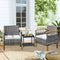 Outdoor Courtyard Furniture Set with Table, Wicker Courtyard Set for Small Tavern, 2-Piece Set