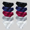 Giczi 10PCS/Set Seamless Women's Panties Solid Color Silk Satin Underwear Breathable Comfortable Briefs Sexy Lingerie Cozy Panty