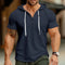 Men's New Summer Trend Hoodie Slim Fit Comfortable Short Sleeve High Quality Casual Classic Drawstring Hooded Pullover T-Shirt T