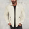 2024 European and American Waffle Long Sleeved Zippered Men's Jacket High Street Casual Men's Autumn Jacket