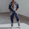 2023 Fashion Print Two Piece Set Men Lapel Button Short Sleeve Shirt And Straight Pants Suit Men Summer Casual Clothes