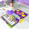 Baby Musical Piano Drum Play Mat 2 in 1 for Kids Toddlers Floor Keyboard Dance Mat with Sounds Baby Toy Music Blanket