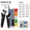 0.08-6mm2 Tubular Terminal Crimping Pliers HSC8 6-6A Crimper Wire Mini Ferrule Crimper Tools Household Electrical Kit With Bag