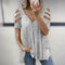 Women Blouse Sexy Breathable Lady Summer T-shirt Soft Summer Blouse Plus Size Lady Summer Top Lady Garment