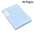 A4 File Folder Display Book 30/60 Pages Transparent Insert Paper Document Organizer Bag Office School Supplies Stationery