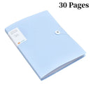A4 File Folder Display Book 30/60 Pages Transparent Insert Paper Document Organizer Bag Office School Supplies Stationery