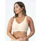 Women Daily Comfort Wireless Shaper Bra Sexy Bright Silk Decoration Lingerie Female Removable Pad Underwear S-4XL C06