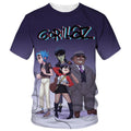 New fashion cartoon Gorillaz 3D printed T-shirt men's and women's casual hip-hop short-sleeved Harajuku style street T-shirt top