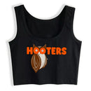 Spoon And Fork Cliparts Hooters Graphics Sexy Slim Fit Crop Top Women's Funny Naughty Training Tank Tops Fashion Sports Camisole