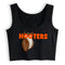 Spoon And Fork Cliparts Hooters Graphics Sexy Slim Fit Crop Top Women's Funny Naughty Training Tank Tops Fashion Sports Camisole