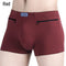 Men's Pockets Underwear Anti-Theft Briefs Boxer Panties Two Zippers Pockets Cotton Underpants Male Boxers Briefs Booty Shorts
