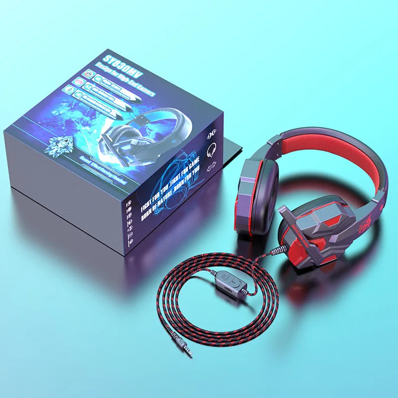 SW-G830 Wired Gaming Headphones With Mic Adjustable PC Bass Stereo Low latency Gamer Headset For PS4 PS5 Xbox Smartphone Laptop
