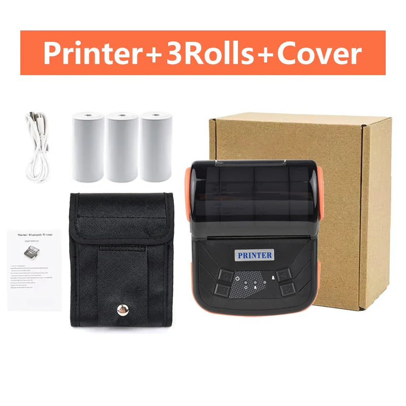 GOOJPRT 80mm Mini Thermal Receipt Printer Portable Mobile Ticket Bill Printer For Android IOS Windows Wireless Bluetooth Printer