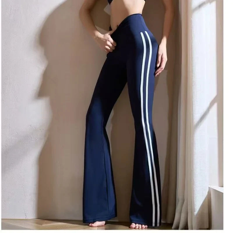 Matching Basic Women's Sweatpant Casual Lady's Sportswear New In Female Flare Pants Drawstring Wide Leg Pant Boot Cut Trousers