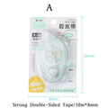Journamm 10m*8mm Strong Double Sided Adhesive Glue Tape DIY Scrapbooking Office Stationery Supplies High Viscosity Roller Tape