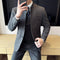 Korean Style Men's Suit Set Slim Fit Business Suit Wool Blazer Two-piece set Elegant Social Formal Men's Clothing 5XL-M