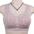 Comfortable Cotton Bras For Women Wireless Bra Front Closure Underwear Soft Lingerie Large Bust