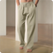 2025 New Men's Beach Pants Joggers Streetwear Cotton Linen Sweatpants Casual Pants Hawaiian Vacation Loose Summer Long