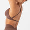 V Sculpt Bralette Seamless Padded Yoga Top Bra Stretchy Gym Crop Top with Adjustable Straps Light Support Workout Sports Bra